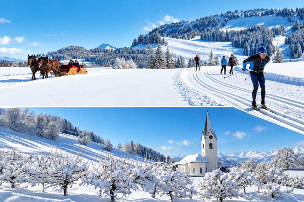 Winterlandschaft, Ferien am Bach, Riefensberg im Bregenzerwald